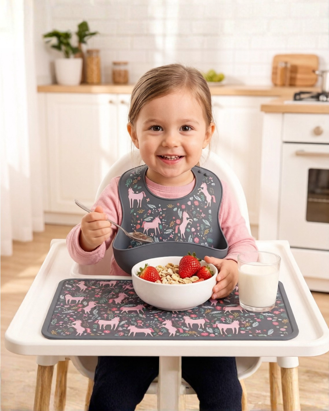 Silicone bib & mat