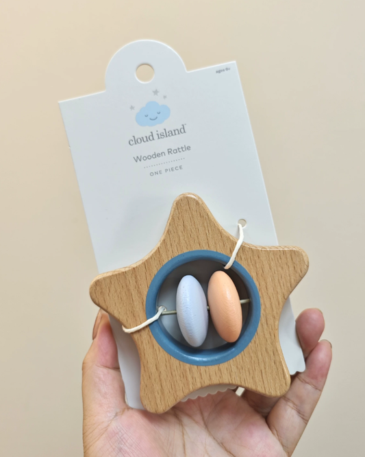 Wooden rattle & teether