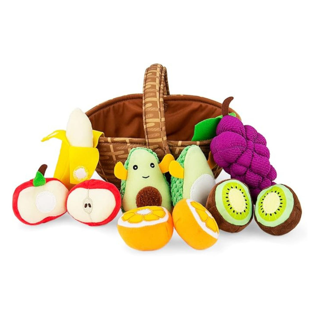 Fruit basket soft toys