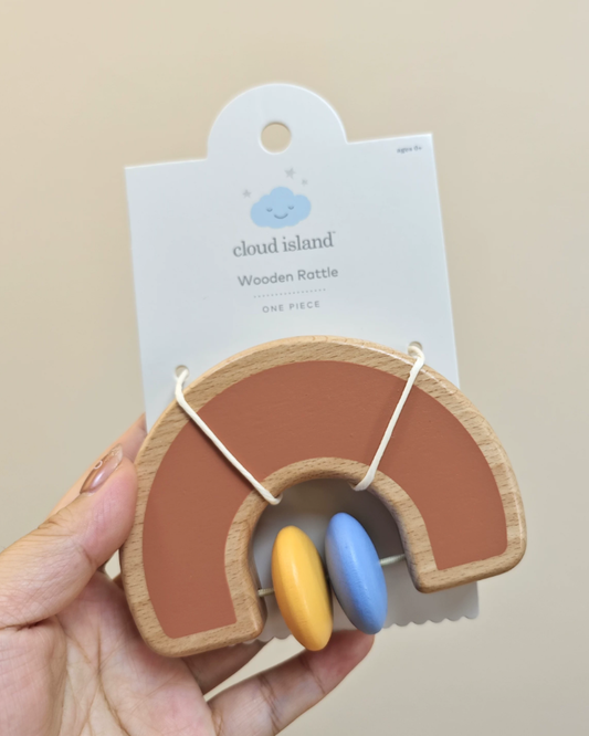 Wooden rattle & teether