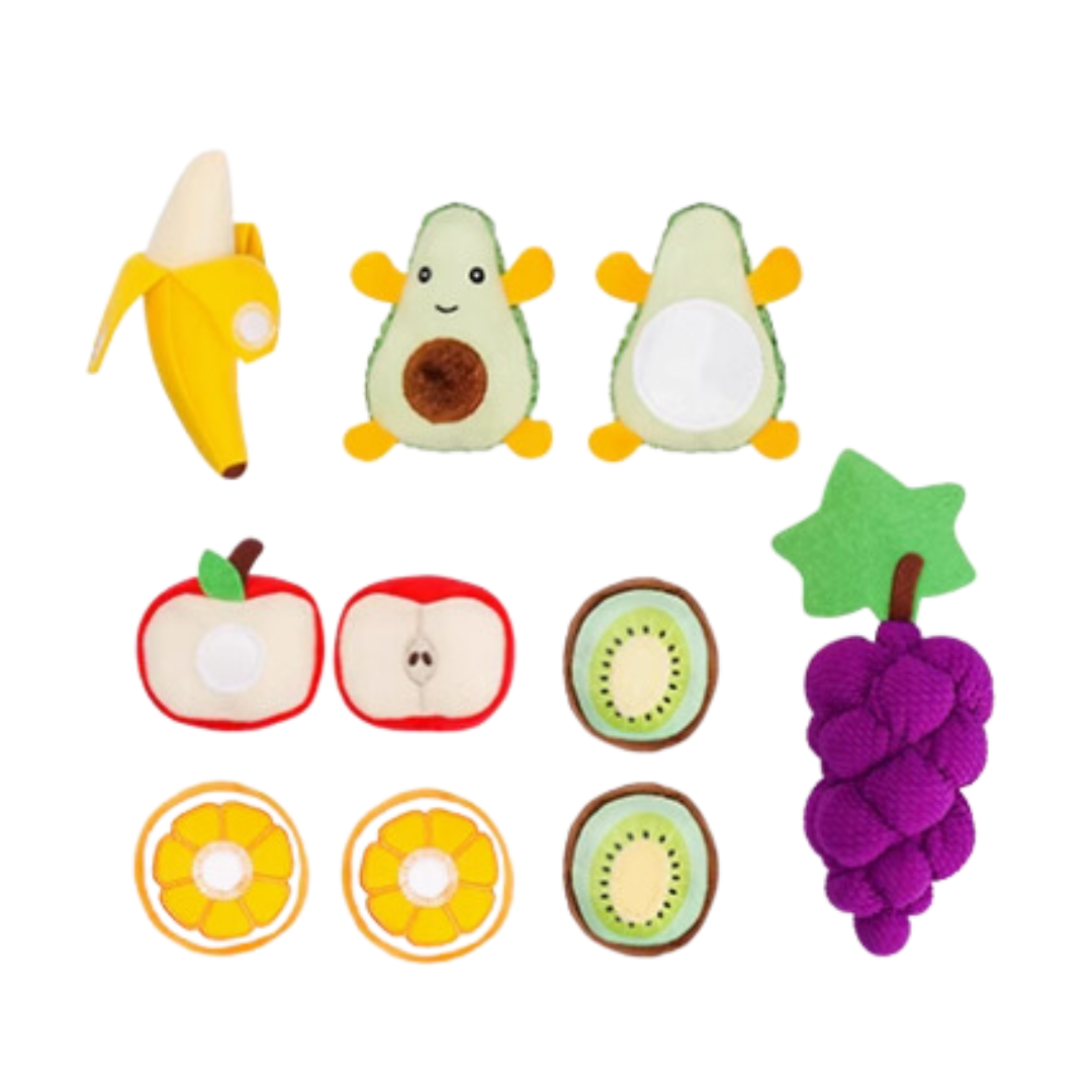 Fruit basket soft toys