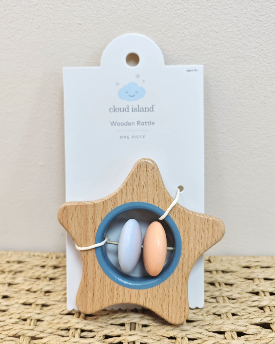 Wooden rattle & teether