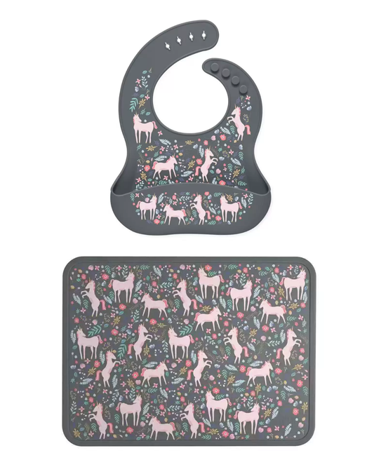 Silicone bib & mat