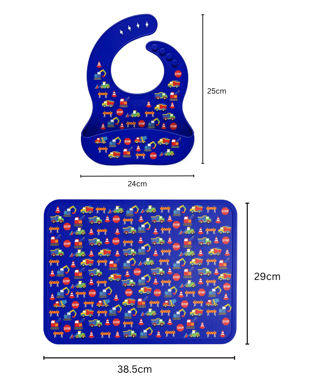 Silicone bib & mat