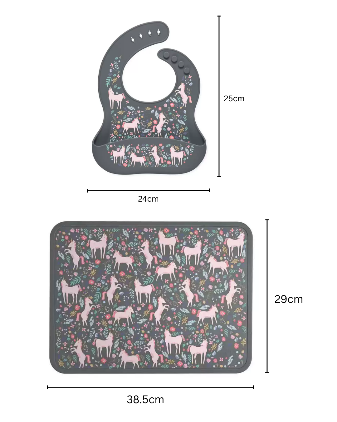 Silicone bib & mat