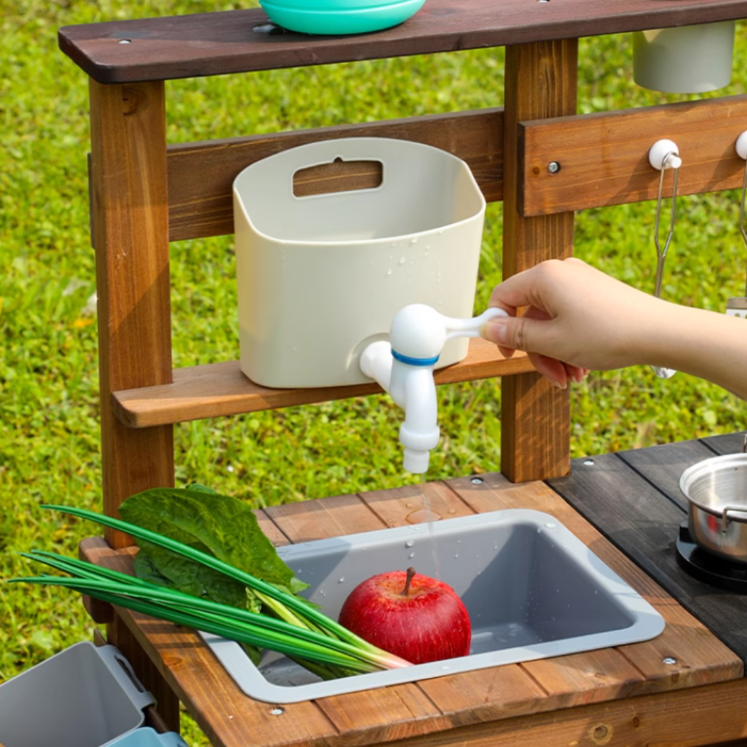 Outdoor mud kitchen