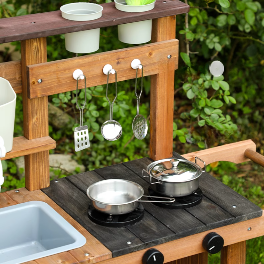 Outdoor mud kitchen