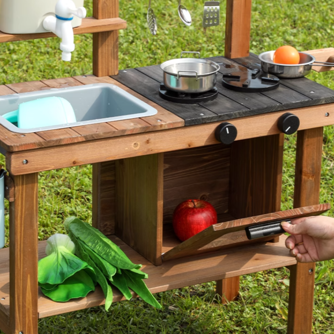 Outdoor mud kitchen