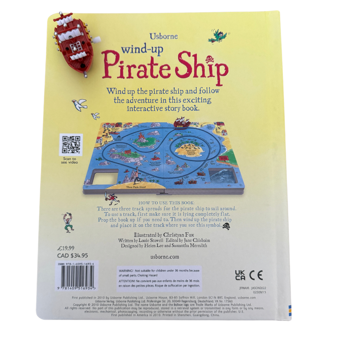 Wind-up pirate ship